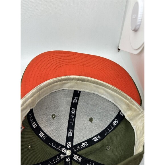 Chicago White Sox New Era MLB Cooperstown 59FIFTY Fitted Hat~7 Green Orange - Picture 8 of 8